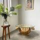 Table basse rotin « fleur » vivai del sud