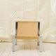 Beige armchair with chrome frame (1 of 2), Italy, 1980s