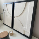 Diptych 3D abstract relief