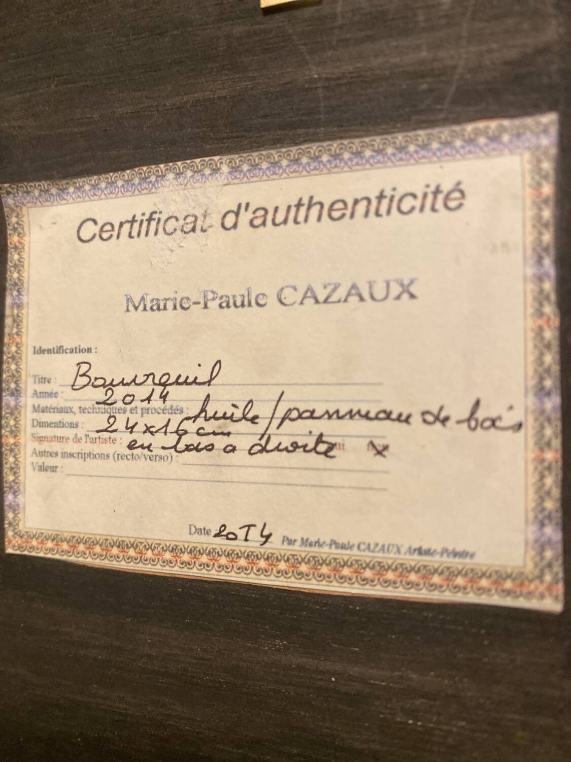 Bird painting on wood