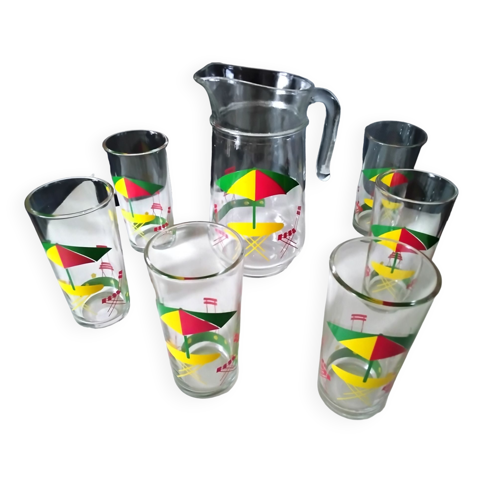 Orange service Screen-printed décor