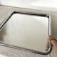 Vintage tubular chrome mirror, 70s