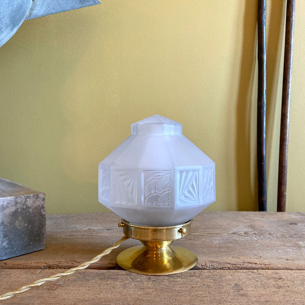 Art Deco prism globe lamp