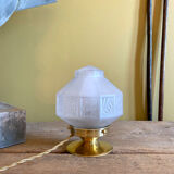 Art Deco prism globe lamp