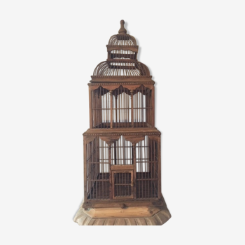 Victorian-style recycled wooden cage