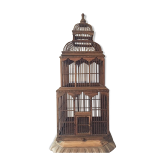 Victorian-style recycled wooden cage