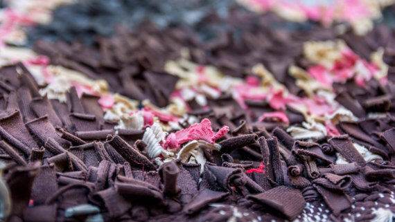 Boucherouite, 155 x 92 authentic hand made wool rug