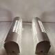 Pair of vintage 80s Memphis industrial wall or ceiling lights