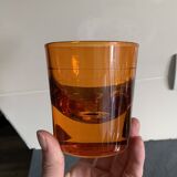3 orange block spirit glasses