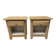 Solid oak bedside table