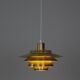 Pair of 2 Danish vintage pendant lamps Dania by Kurt Wiborg