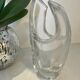 Asymmetrical crystal vase by Schneider from the 1960s - 1970s.