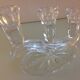 Crystal three-headed candlestick by Buder, vintage 60/70