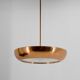 Lustre Bauhaus / Fonctionnaliste en Cuivre UFO, années 1930
