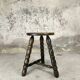 Vintage tripod stool in solid wood