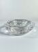 Brutalist "Iceberg" catch-all bowl, textured crystal glass, Sweden, 1970s