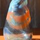 Large free-form art glass vase by Gyula Budveszel, Hungary, 1990s