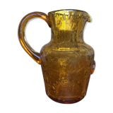 Blown glass pitcher