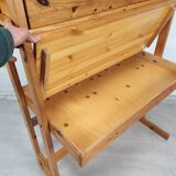Vintage pine shelf desk