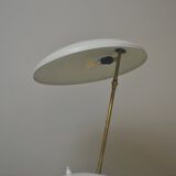 Mid-Century table lamp in aluminium and brass, Italy, 1950s