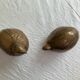 Pair of Art Deco copper quails