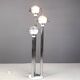 Space age chromed and glass floor lamp, 1970s