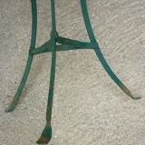 Old metal tripod garden pedestal