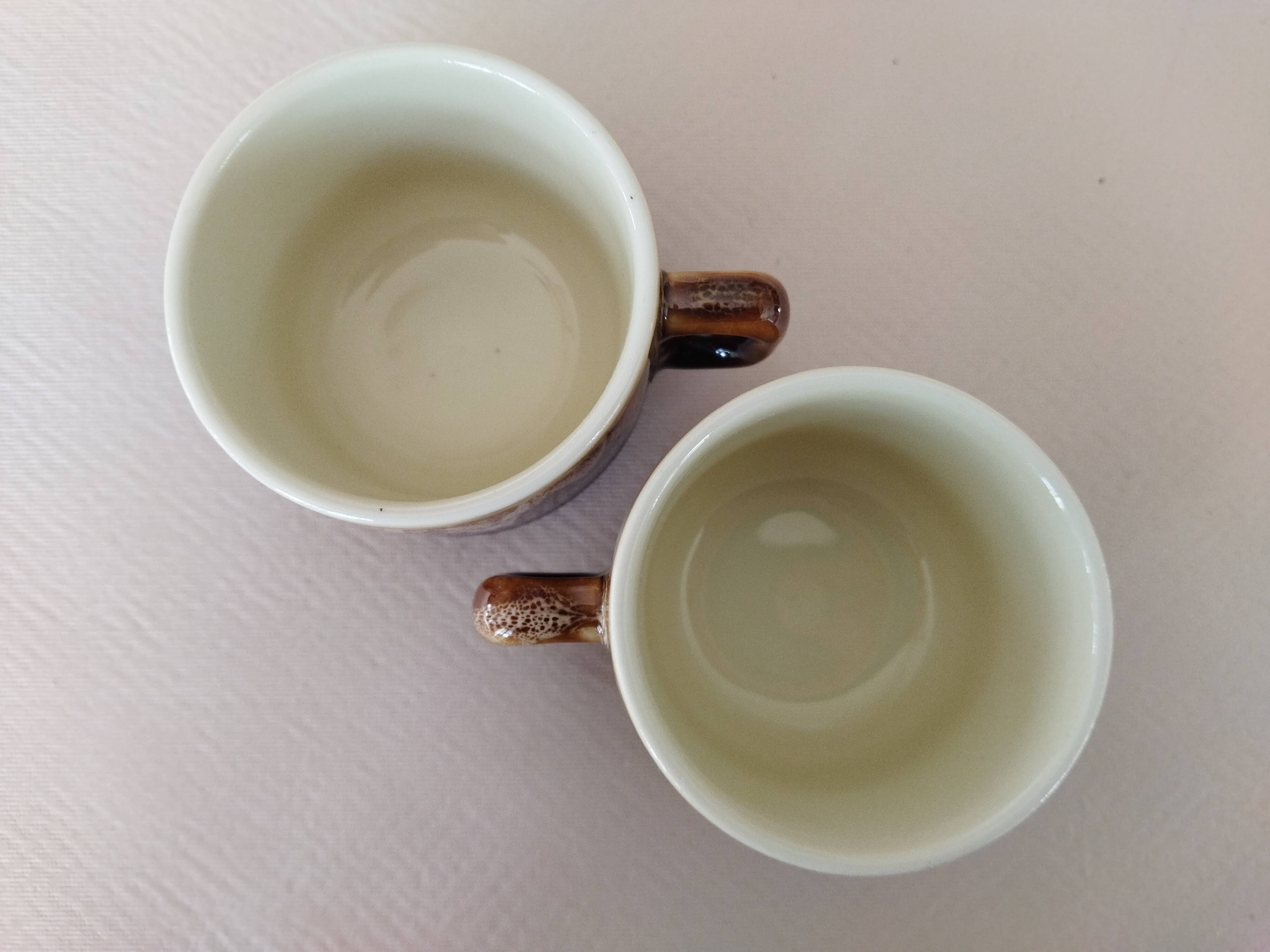 2 bistro coffee cups