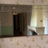 Venetian bistro mirror 200 x 100 cm - 50s