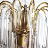 Par de lámparas de cristales. Italia, 1970s.