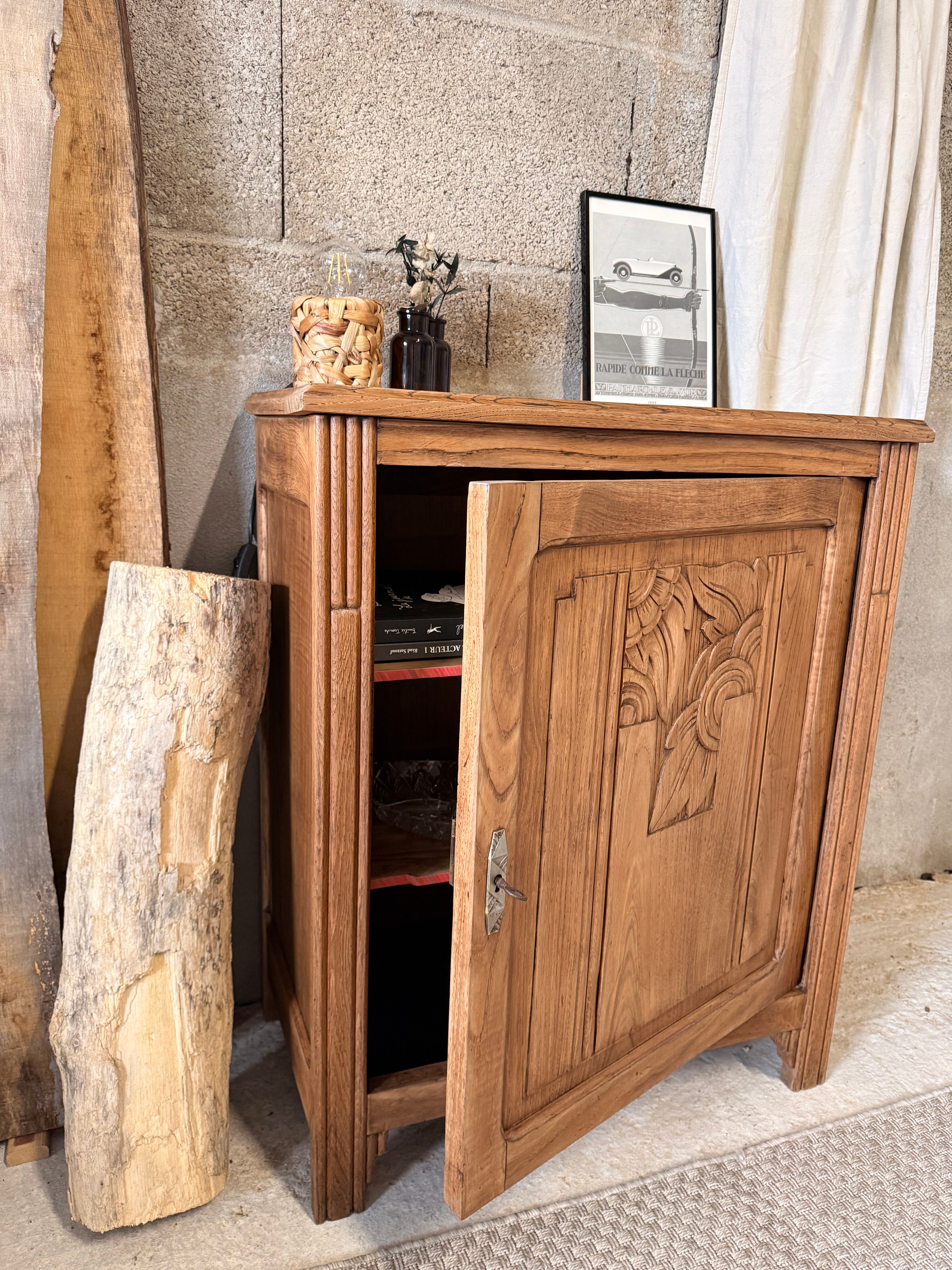 Buffet art deco en chêne