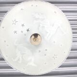 Glass pendant lamp, Erik Kinell for Glössner, Sweden, 1940