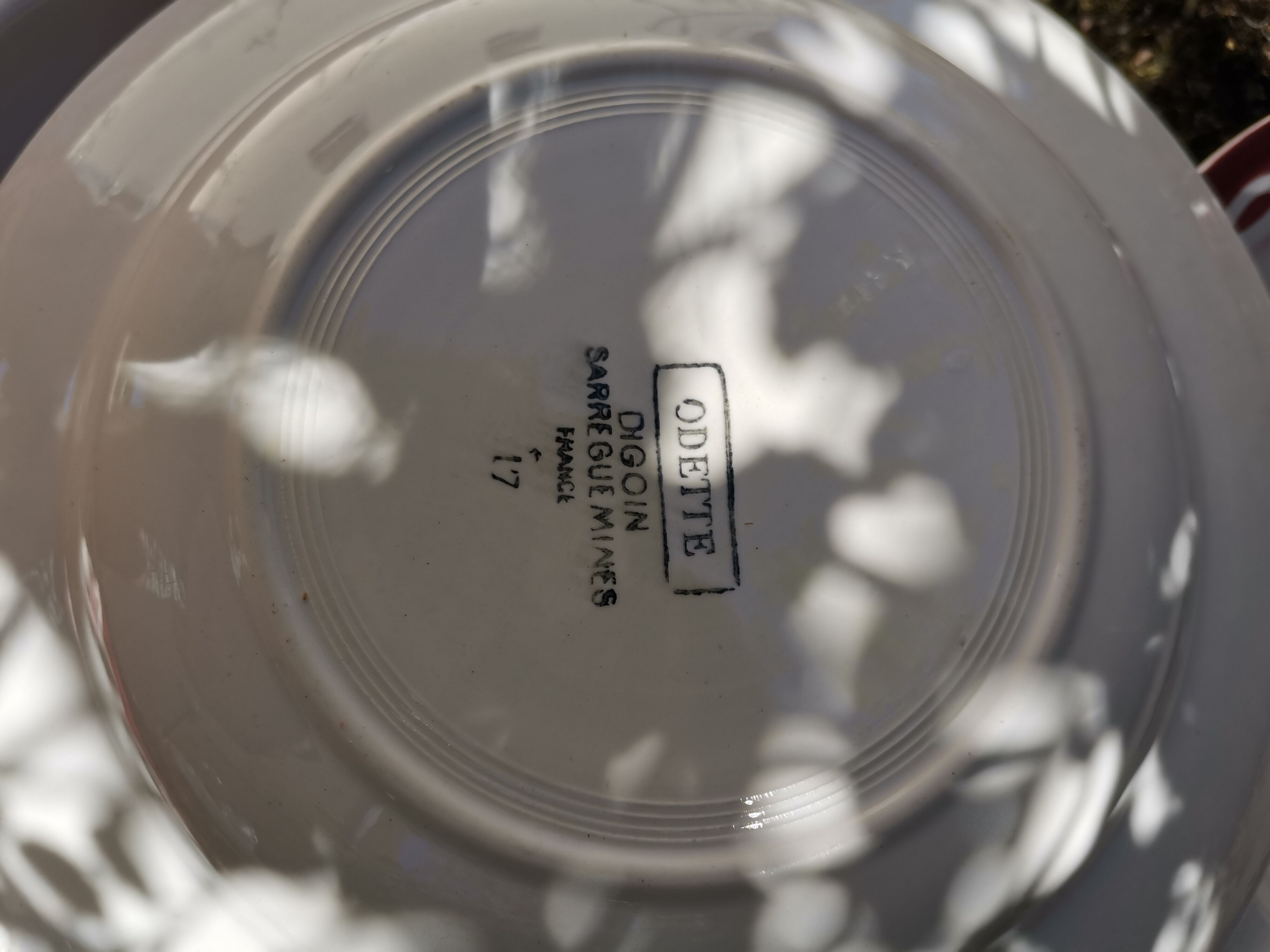 3 hollow plates Digoin Odette