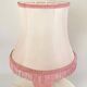 Vintage pink alabaster bedside lamp
