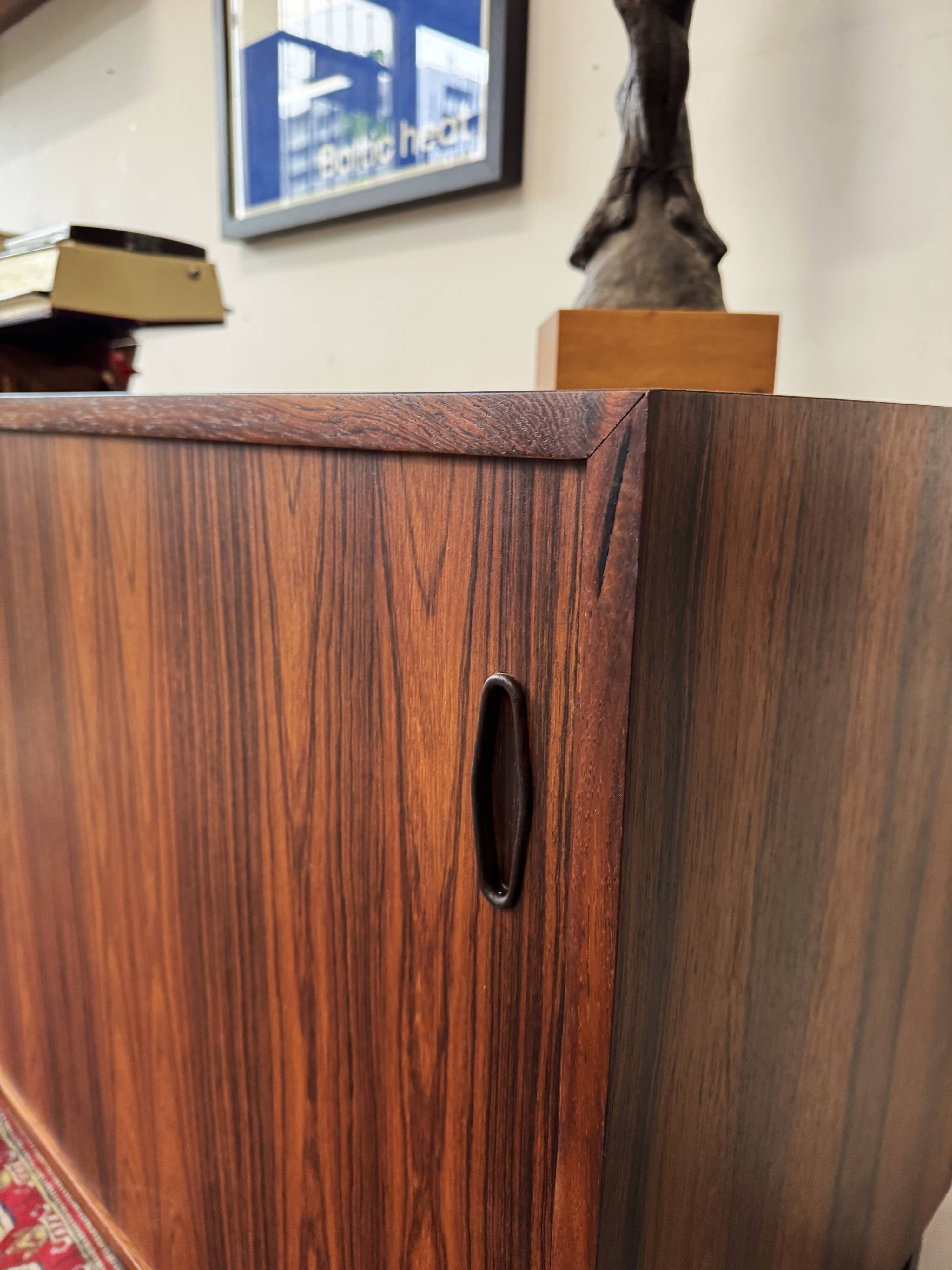 Lowboard Rosewood Chest of Drawers, Denmark 1960s/1970s, mid-c, vntg