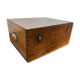 Boîte de rangement vintage en bois 1900s