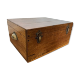 Vintage wooden storage box 1900s