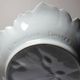 Large celadon porcelain vine leaf bowl by L. Michelaud, vintage Limoges