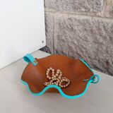 Vide-poche en cuir modelé