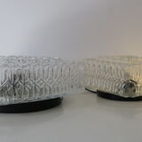 2 glass ceiling lights, 70 years
