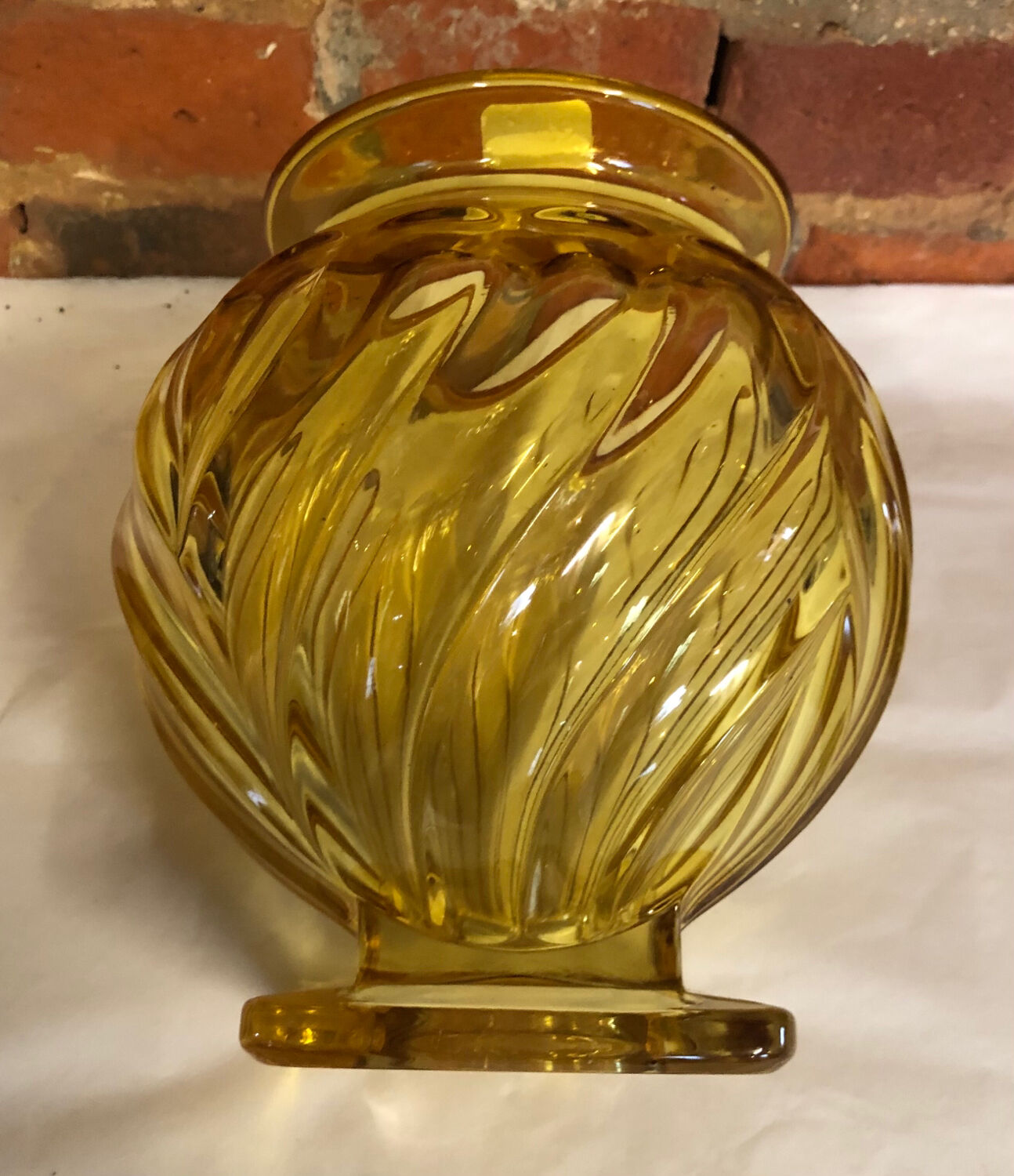 Art Deco crystal vase