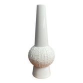 White bisuit ceramic vase by KPM 1960s