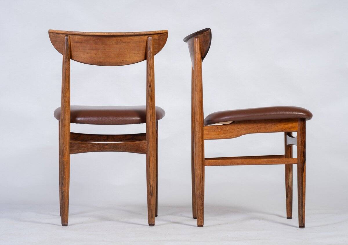 Dining Room Furniture in Rosewood by Skovby, Denmark, 1960s, Set of 4