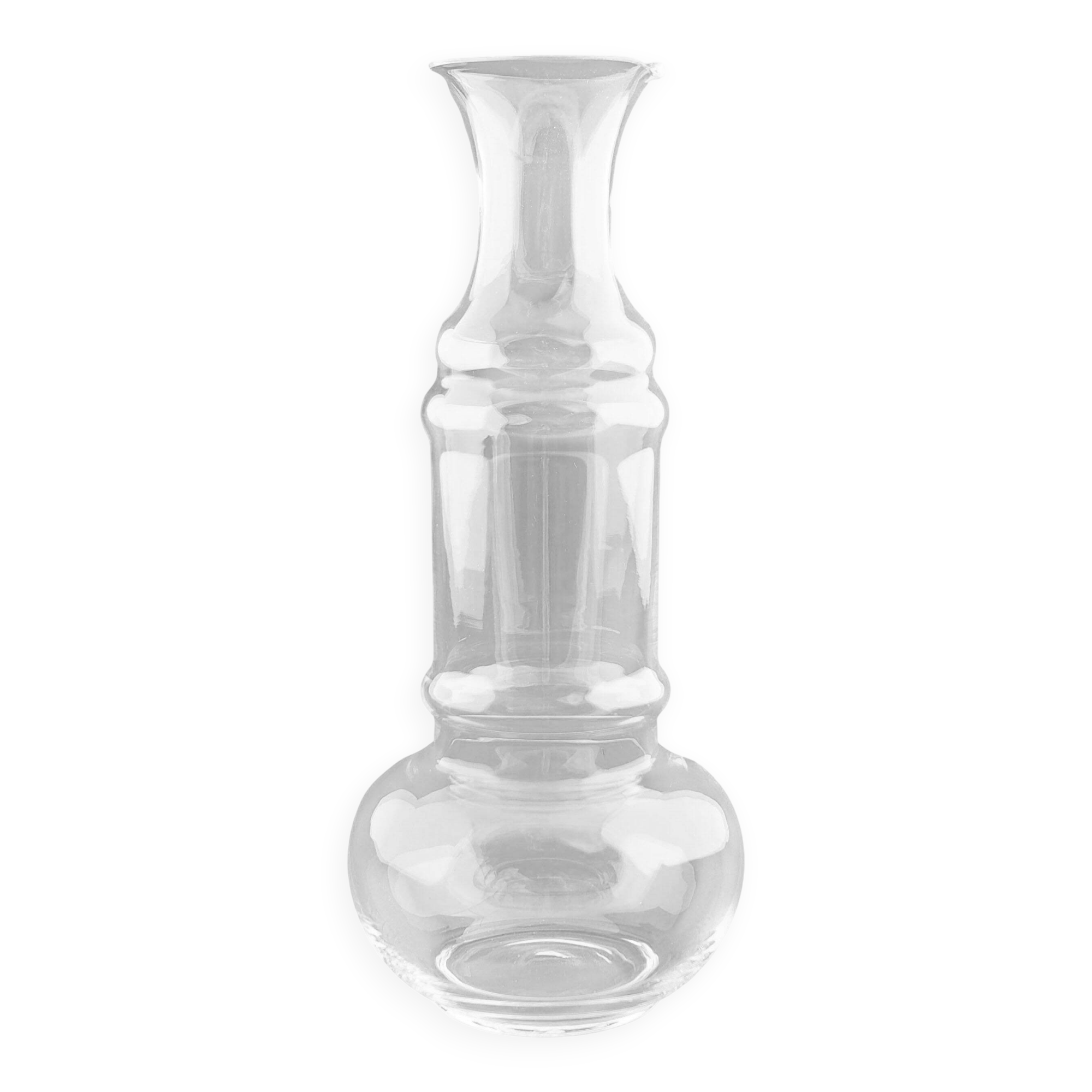 Carafe en verre, design danois, années 1970, production : Danemark