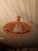 Teak and sisal light/hanging lamp from the 60s/70s