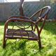 Armchair bamboo and rattan of the 1980