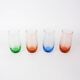 Set of 4 Italian Colorful Glasses, 1980s