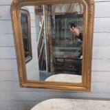 Old Louis Philippe style gilded mirror, 100×83cms