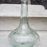 Glass decanters with grape decoration