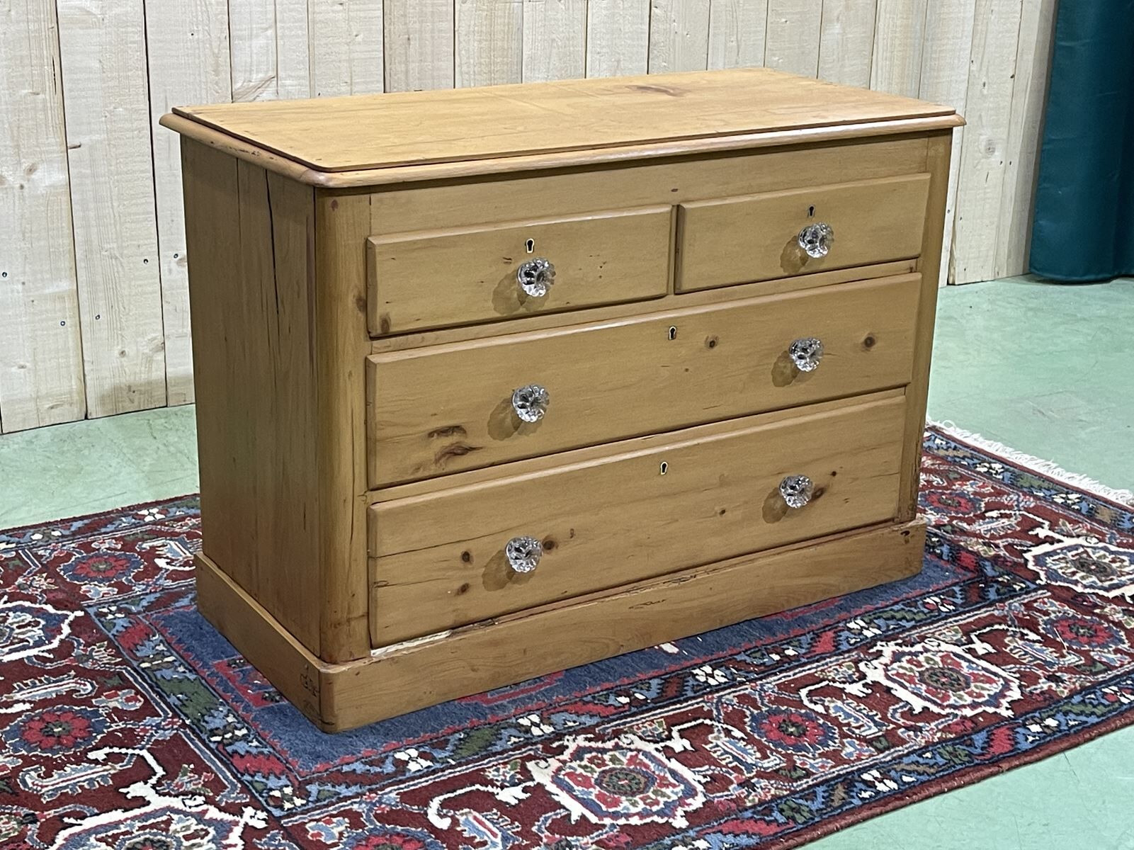 English chest of drawers in fir - early XXth